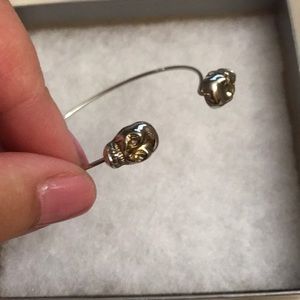 Skull bangle bracelet